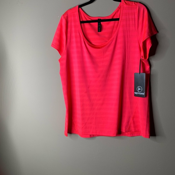90 Degree By Reflex Tops - 90 Degree By Reflex Short Sleeve Active Top New 1X